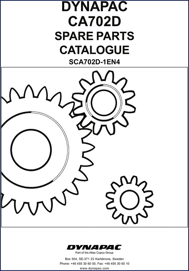 dynapac ca702d parts catalog, dynapac parts catalog, dynapac ca702d