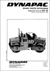 dynapac cc 41 parts catalog, dynapac parts catalog, dynapac cc