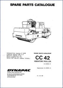 dynapac cc 42 1989 parts catalog, dynapac parts catalog, dynapac cc