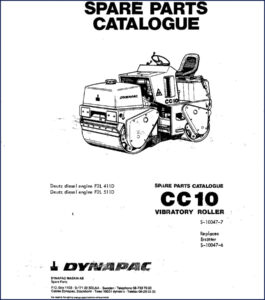 dynapac cc10 parts catalog, dynapac parts catalog, dynapac cc10