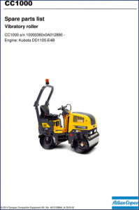 dynapac cc1000 2015 parts catalog, dynapac parts catalog, dynapac cc1000