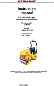 dynapac cc1000 user manual, dynapac manual, dynapac cc1000