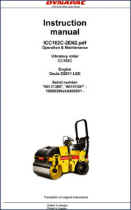 dynapac cc102c 2003 parts catalog, dynapac parts catalog, dynapac cc102c