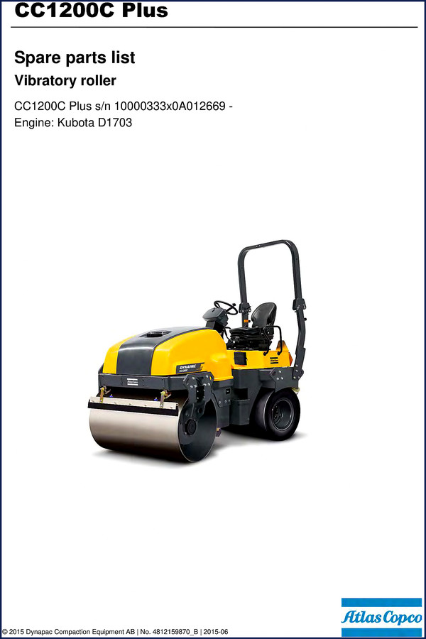 dynapac cc1200c plus 2015 parts catalog, dynapac parts catalog, dynapac cc1200c