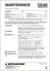 dynapac cc42 operators manual, dynapac manual, dynapac cc42