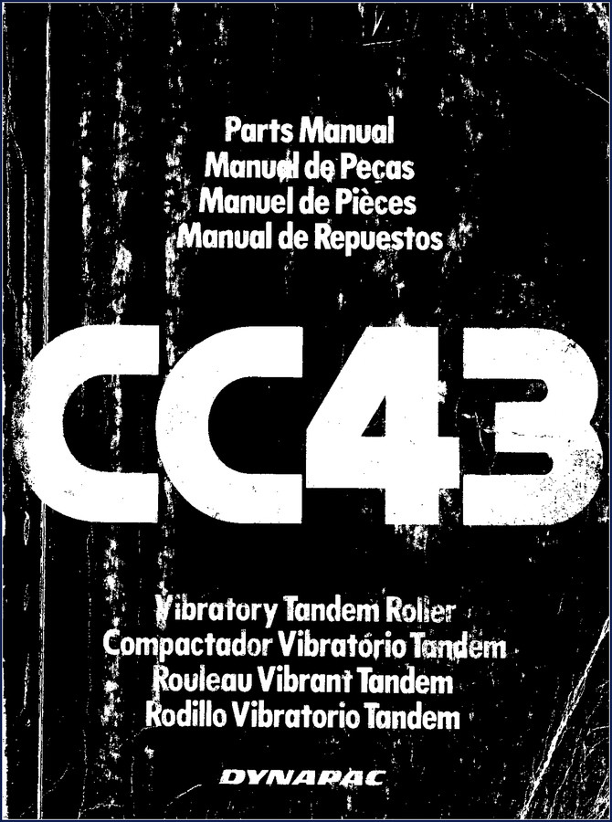 dynapac cc43 1989 parts catalog, dynapac parts catalog, dynapac cc43