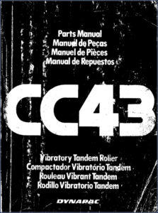 dynapac cc43 1992 parts catalog, dynapac parts catalog, dynapac cc43