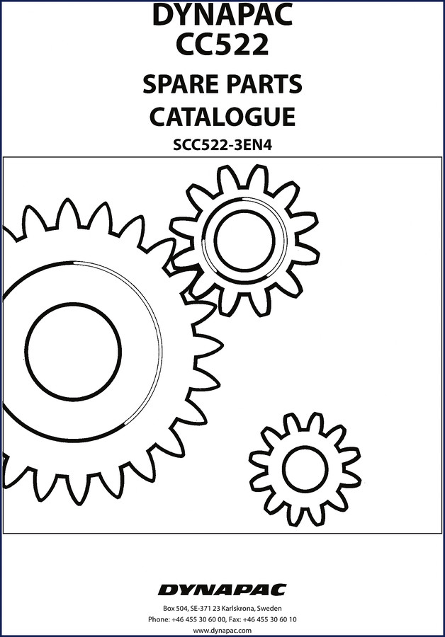 dynapac cc522 parts catalog, dynapac parts catalog, dynapac cc522
