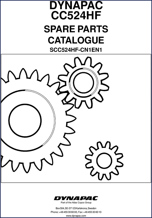 dynapac cc524hf parts catalog, dynapac parts catalog, dynapac cc524hf