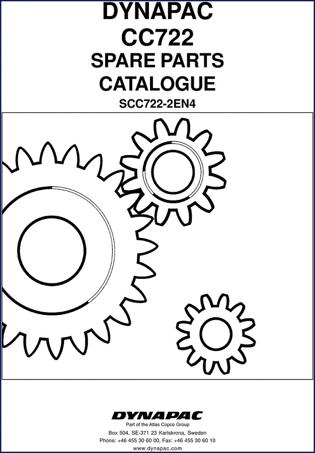 dynapac cc722 parts catalog, dynapac parts catalog, dynapac cc722