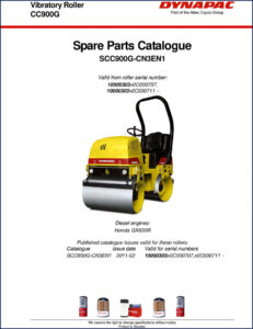 dynapac cc900, cc900g 2011 parts catalog, dynapac parts catalog, dynapac cc900,