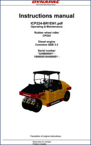 dynapac cp224 2010 user manual, dynapac manual, dynapac cp224