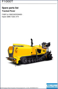 dynapac f1000t 2015 parts catalog, dynapac parts catalog, dynapac f1000t