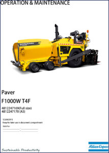 dynapac f1000w 2015 operators manual, dynapac manual, dynapac f1000w