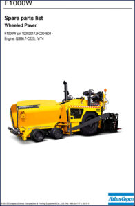 dynapac f1000w 2015 parts catalog, dynapac parts catalog, dynapac f1000w
