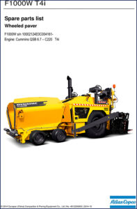 dynapac f1000w 2014 parts catalog, dynapac parts catalog, dynapac f1000w