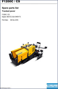 dynapac f1200c, f1200cs 2016 parts catalog, dynapac parts catalog, dynapac f1200c,
