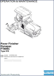 dynapac f1800c operators manual, dynapac manual, dynapac f1800c