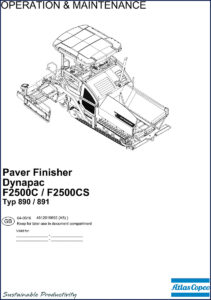 dynapac f2500c f2500cs operators manual, dynapac manual, dynapac f2500c