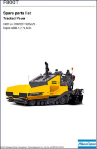 dynapac f800t 2015 parts catalog, dynapac parts catalog, dynapac f800t