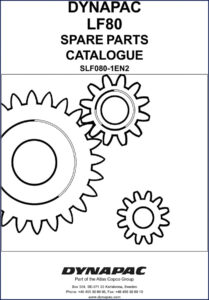 dynapac lf80 parts catalog, dynapac parts catalog, dynapac lf80