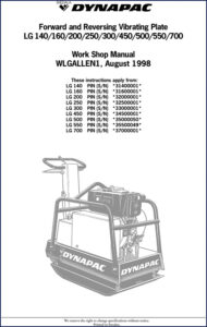 dynapac lg 140, dynapac manual, dynapac lg