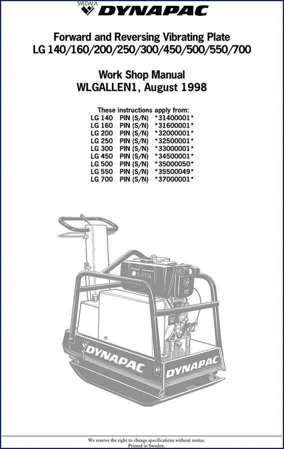 dynapac lg 140, dynapac manual, dynapac lg