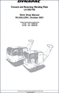 dynapac lh 300 lh 700 2001 workshop manual, dynapac workshop manual, dynapac lh