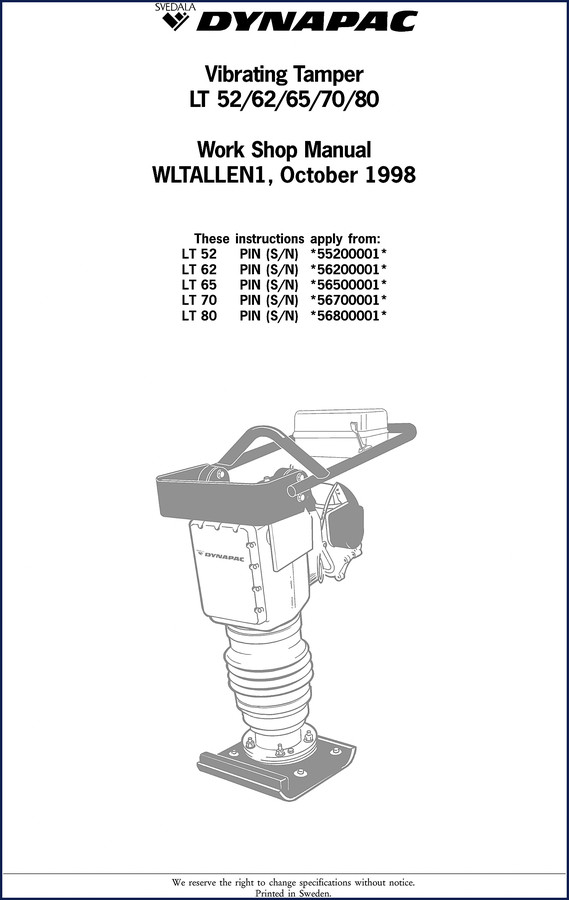 dynapac lt 52, dynapac manual, dynapac lt