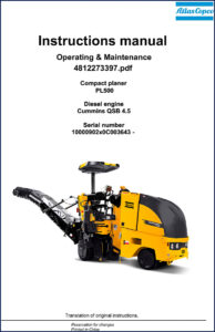 dynapac pl500 operators manual, dynapac manual, dynapac pl500
