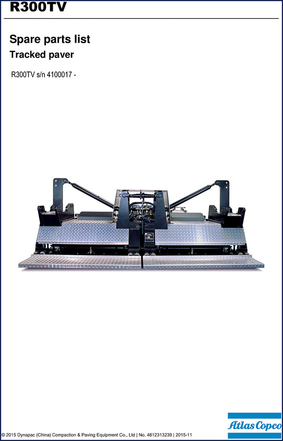 dynapac r300tv 2015 parts catalog, dynapac parts catalog, dynapac r300tv