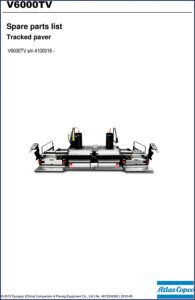 dynapac v6000tv 2015 parts catalog, dynapac parts catalog, dynapac v6000tv