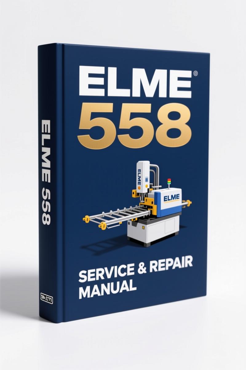 ELME 558 2004 Service and Parts Manual cover - OEM factory manual for spreader systems