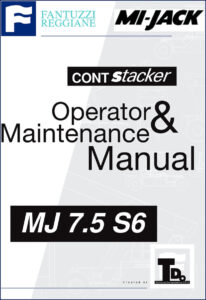 fantuzzi mj 7.5 s6 operators manual, fantuzzi manual, fantuzzi mj