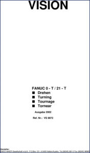 fanuc 0, fanuc manual