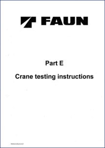 tadano faun 0420 21411t370020 2003 training manual, tadano faun manual, tadano faun faun
