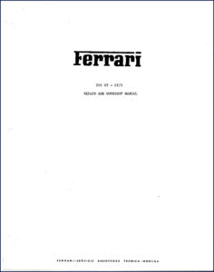 ferrari 246 gt, 246 gts 1976 workshop manual, ferrari workshop manual, ferrari 246
