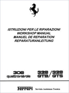 ferrari 308, 328 workshop manual, ferrari workshop manual, ferrari 308,