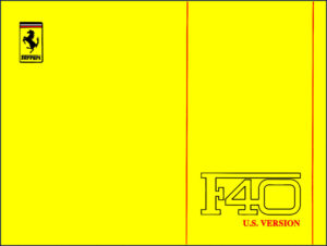 ferrari f40 1992 technical manual, ferrari manual, ferrari f40