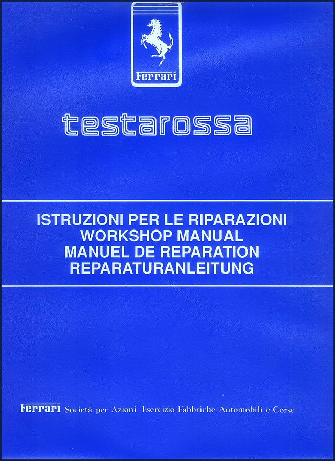 ferrari testarossa workshop manual, ferrari workshop manual, ferrari testarossa