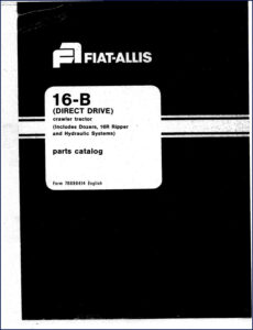 fiat, fiat-allis manual