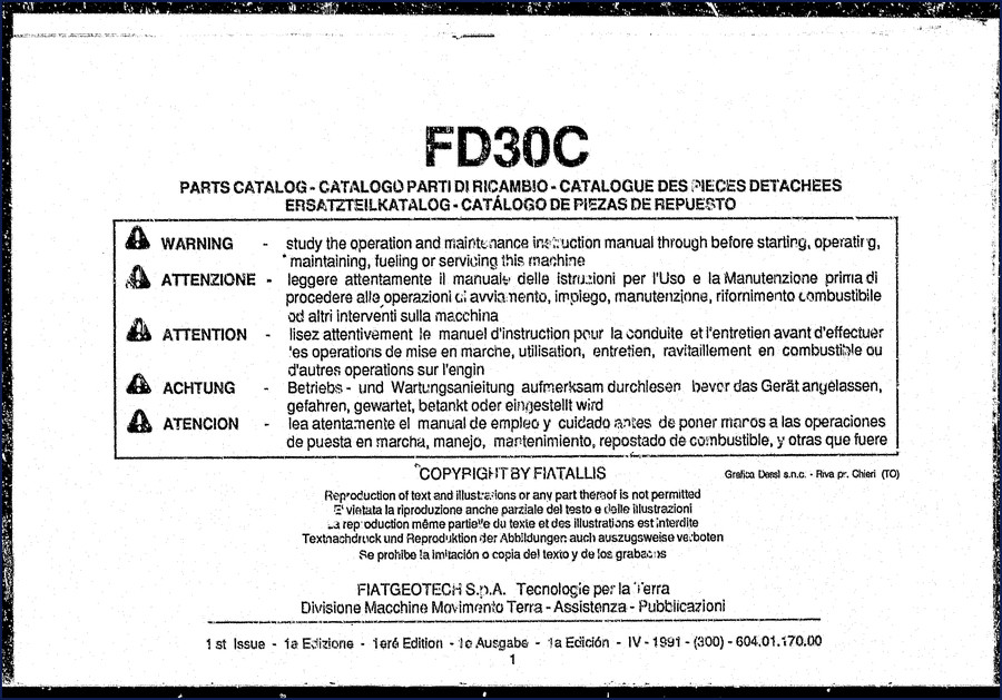 fiat powertrain technologies fd30c 1991 parts catalog, fiat powertrain technologies parts catalog, fiat powertrain technologies powertrain