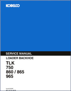 fiat kobelco 750, 860, 865, 965 2001 service, fiat kobelco service manual, fiat kobelco kobelco