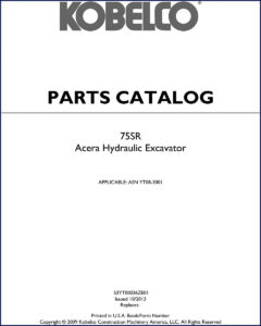fiat kobelco 75sr 2013 parts catalog, fiat kobelco parts catalog, fiat kobelco kobelco