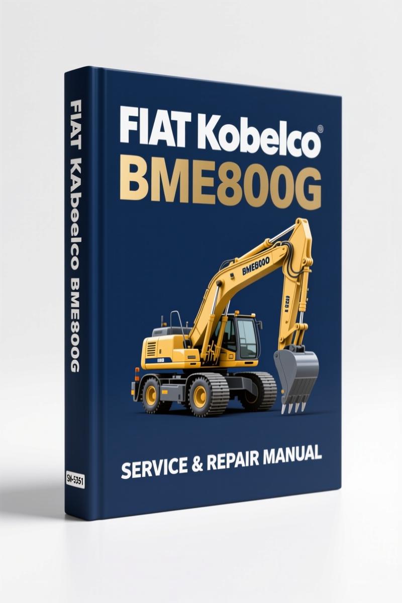 fiat kobelco bme800g technical manual, fiat kobelco manual, fiat kobelco kobelco