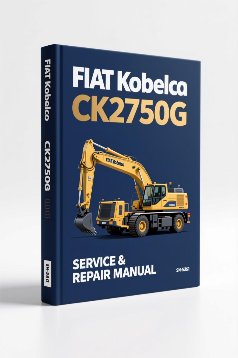 fiat kobelco ck2750g technical manual, fiat kobelco manual, fiat kobelco kobelco