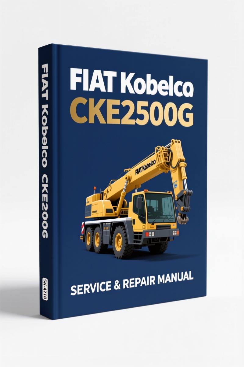 fiat kobelco cke2500g technical manual, fiat kobelco manual, fiat kobelco kobelco