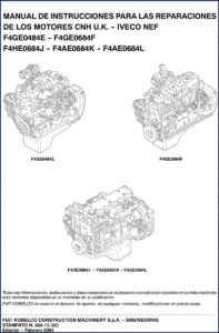 fiat kobelco f4ge0484e 2004 workshop manual, fiat kobelco workshop manual, fiat kobelco kobelco