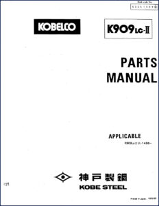 fiat kobelco k909lc, fiat kobelco manual, fiat kobelco kobelco