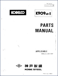 fiat kobelco k909lc, fiat kobelco manual, fiat kobelco kobelco